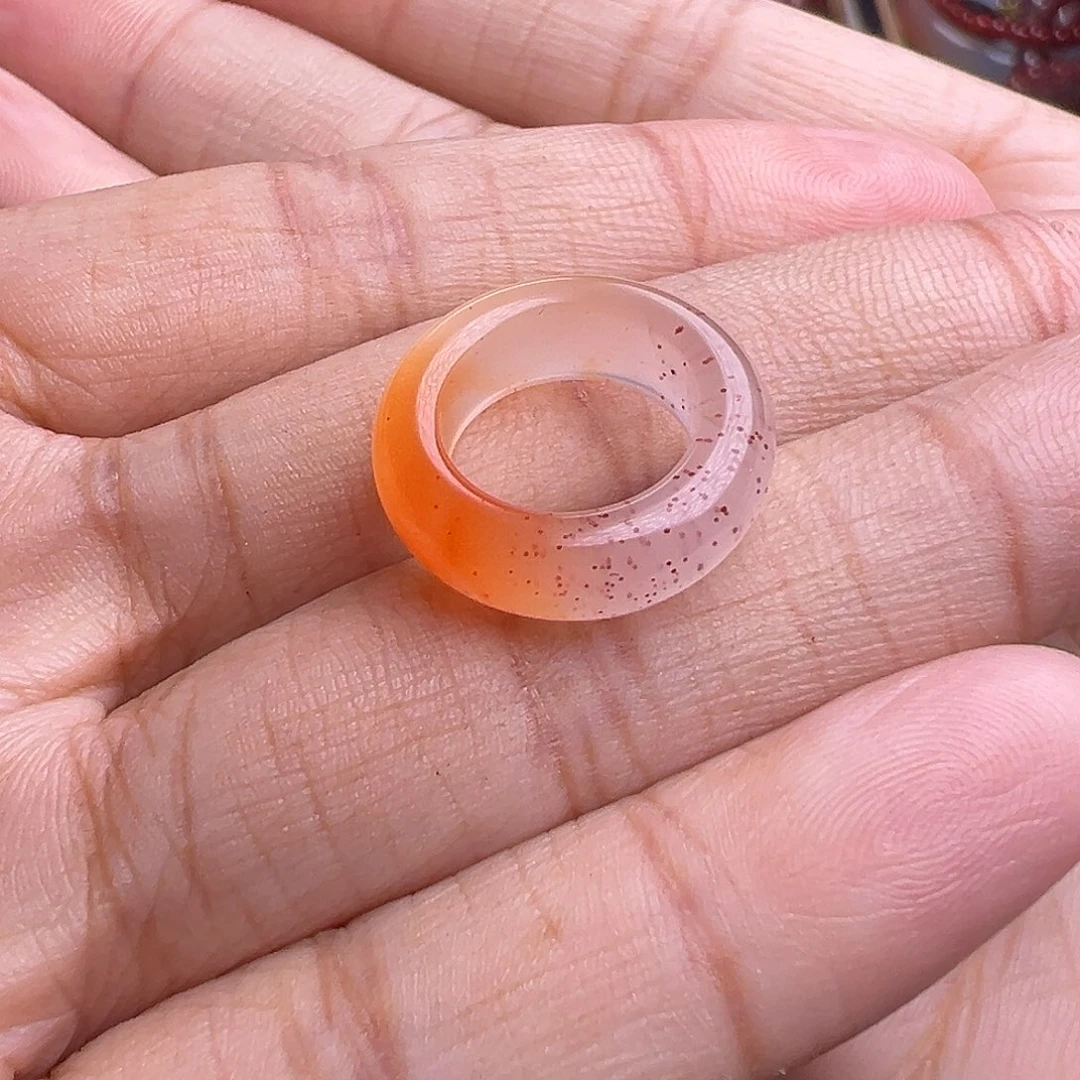 南红玛瑙未镶嵌珠宝奇石跑环11.7mm