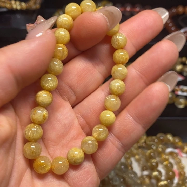 水晶手链未镶嵌克****长天然发晶