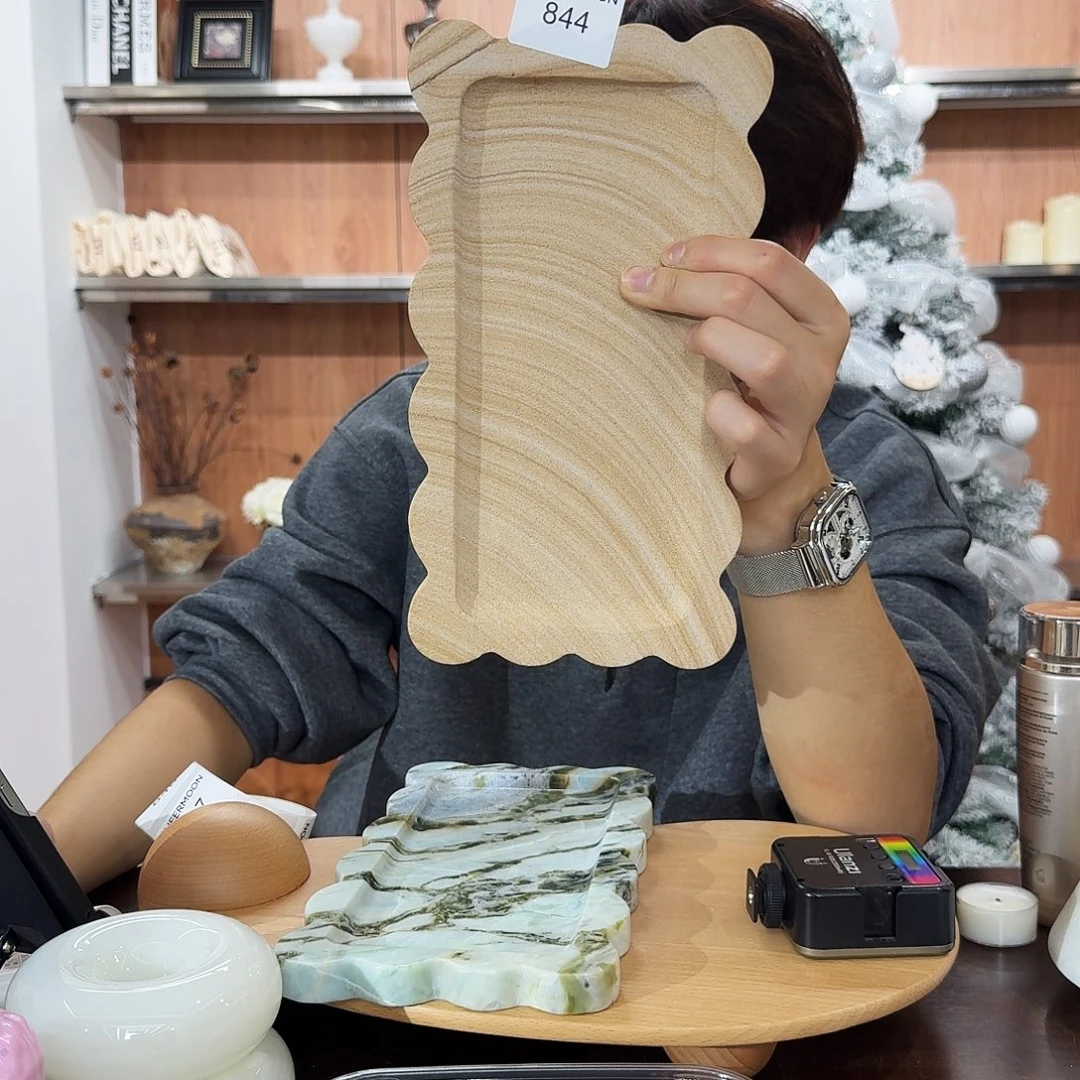 大理石844澳洲砂岩饼干盘。