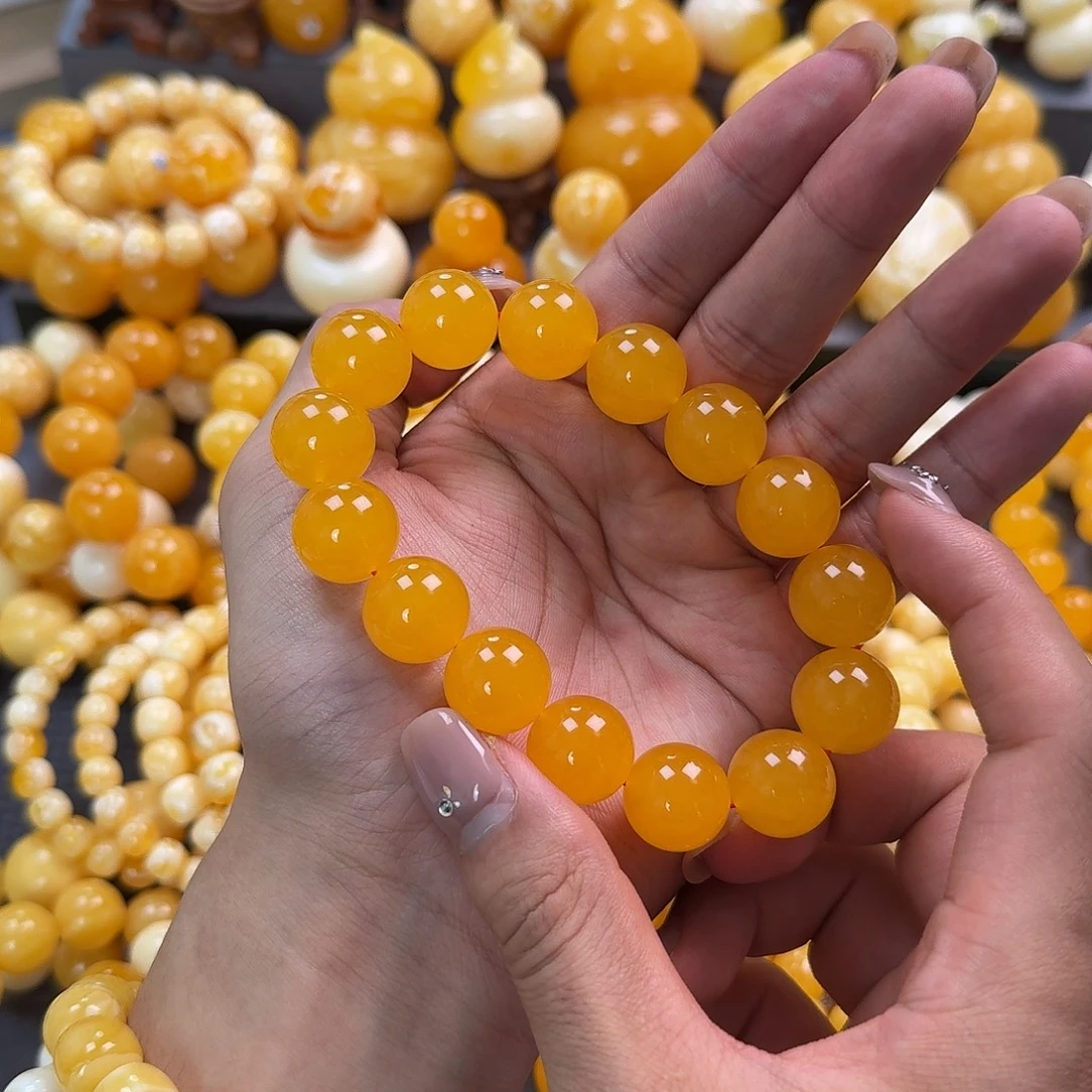 蜜蜡未镶嵌珠宝奇石同料16mm