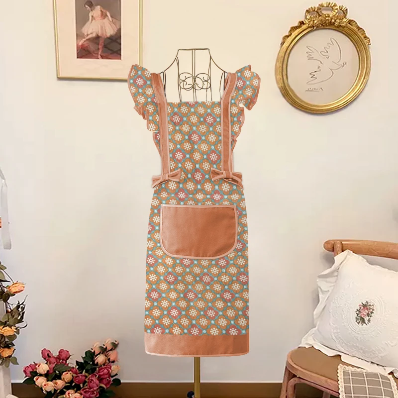 2025新款围裙防污耐脏美术生画画陶艺专用罩衣宠物店上班工作服