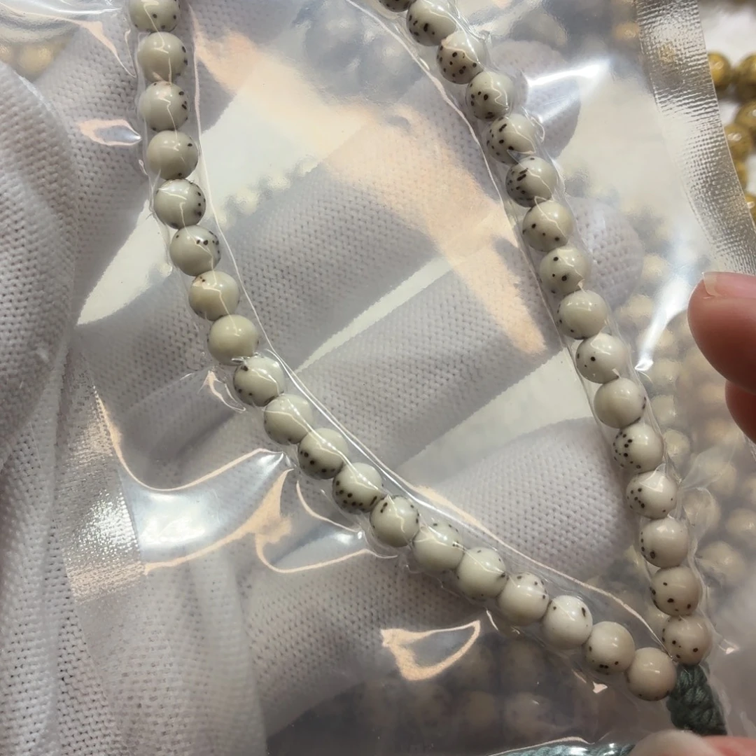 手串星月菩提石玉6圆河豚