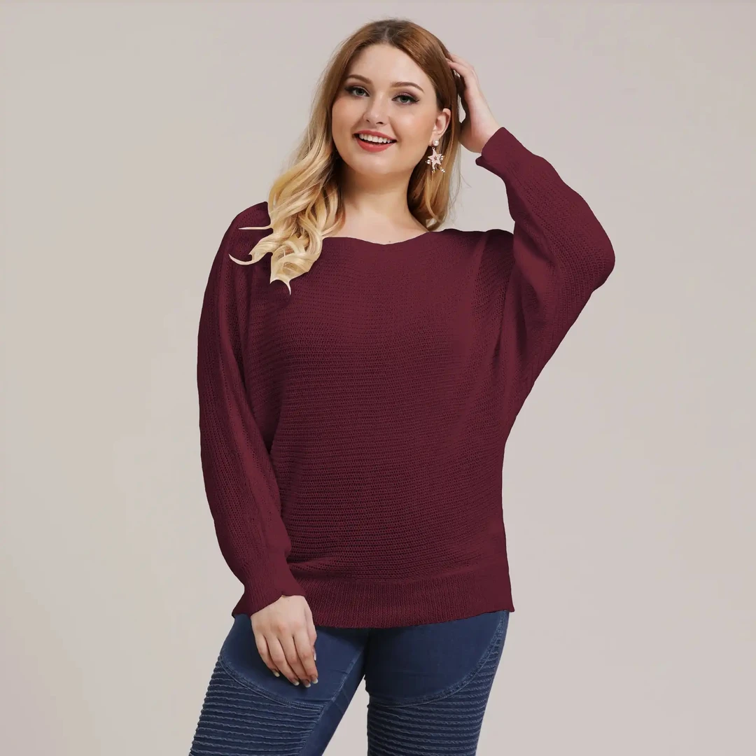 （下单备注编码）no退no换外贸百搭保暖时尚红色毛衣针织秋冬宽松