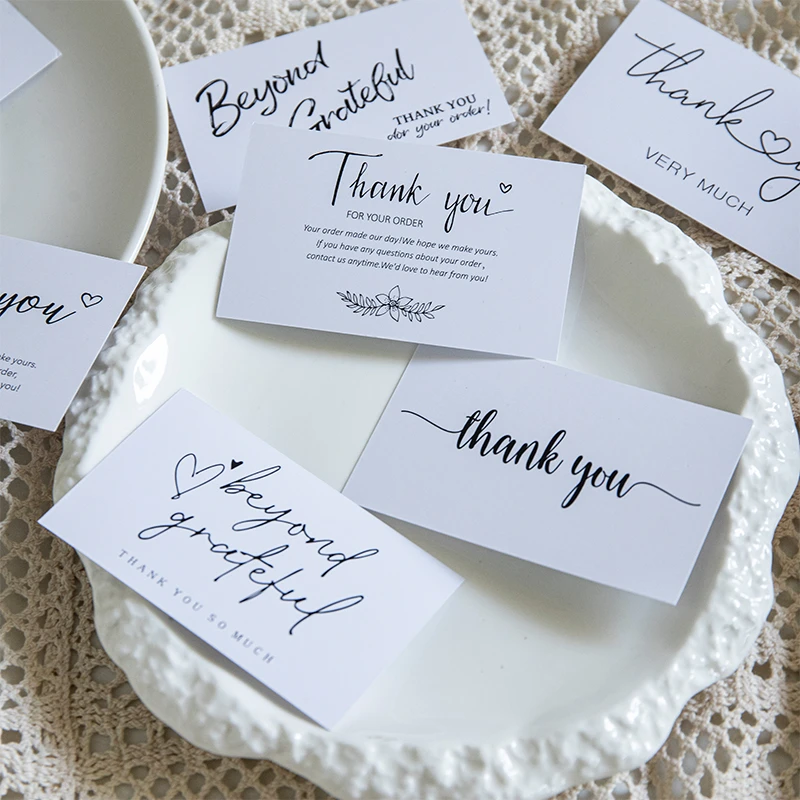 情人节520新款简约英文卡片花束包装diy材料空白祝福留言小贺卡