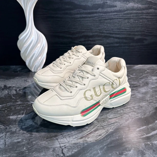 99新 GUCCI/古驰 0755/Gucci/36.5码/白色腰带老爹鞋休闲鞋/97新