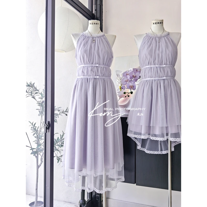 微醺长款 2025新款法式复古气质优雅收腰显瘦连衣裙女夏季新款