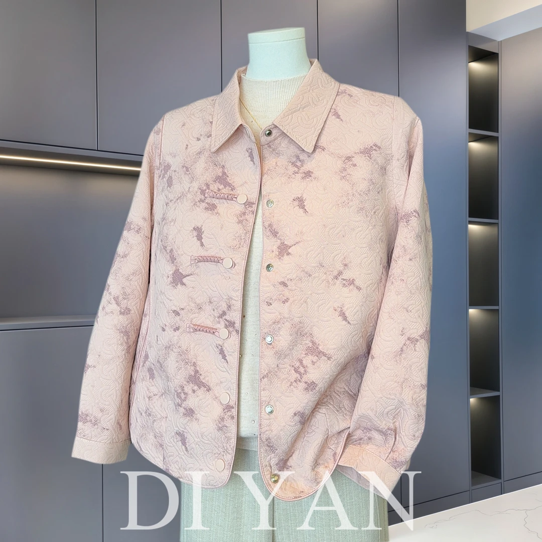 2025新款国风妈妈秋装外套50岁中老年女装春秋洋气大码新中式上衣