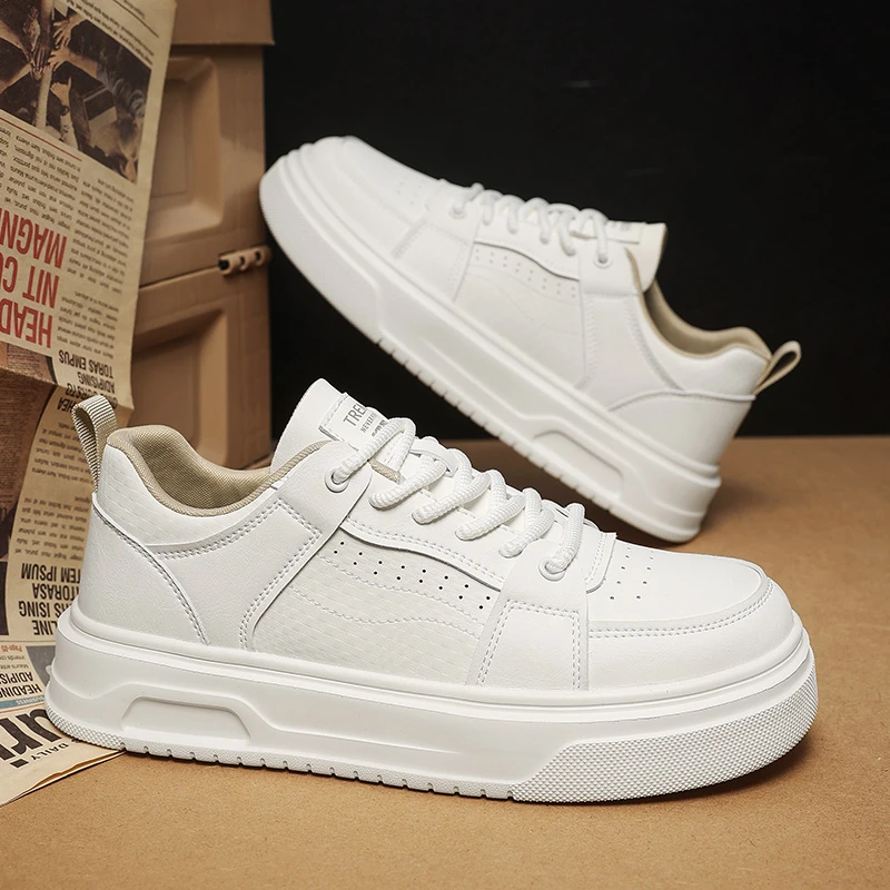男鞋春季新款休闲板鞋轻便潮流爆款网红百搭高级感运动软底小白鞋