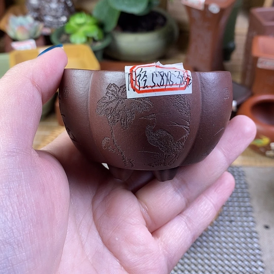 琉璃手工艺品宜兴紫砂精品花盆