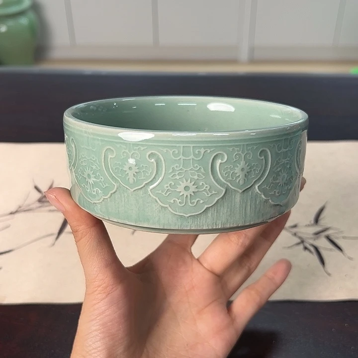 龙泉云间青瓷小米茶器