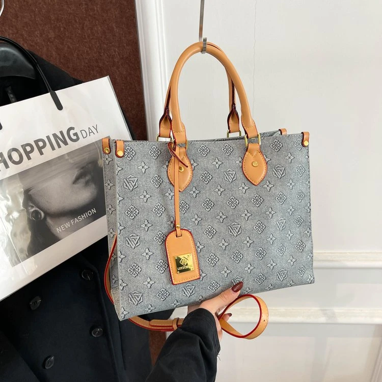 见外包装托特包托托特包斜挎包休闲印花女士子母包肩包单肩百搭