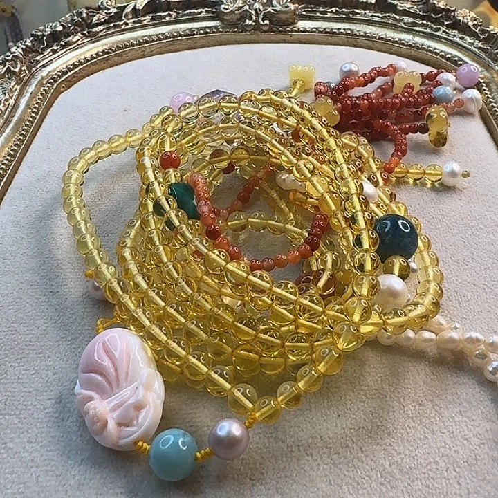 琥珀未镶嵌手链琥珀项链