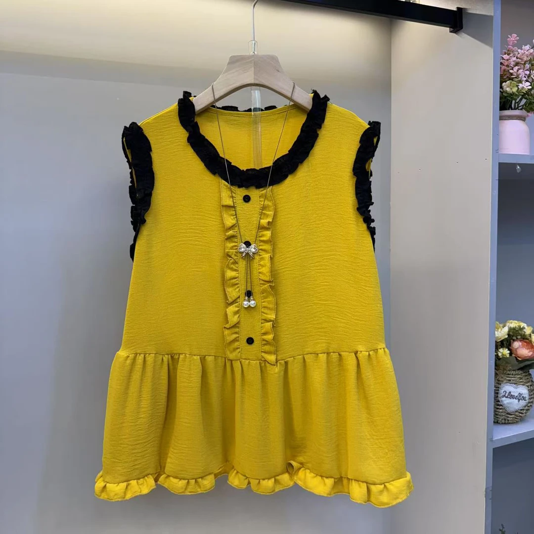 2025年夏季新款遮肉显瘦气质百搭时尚高品质女人衫