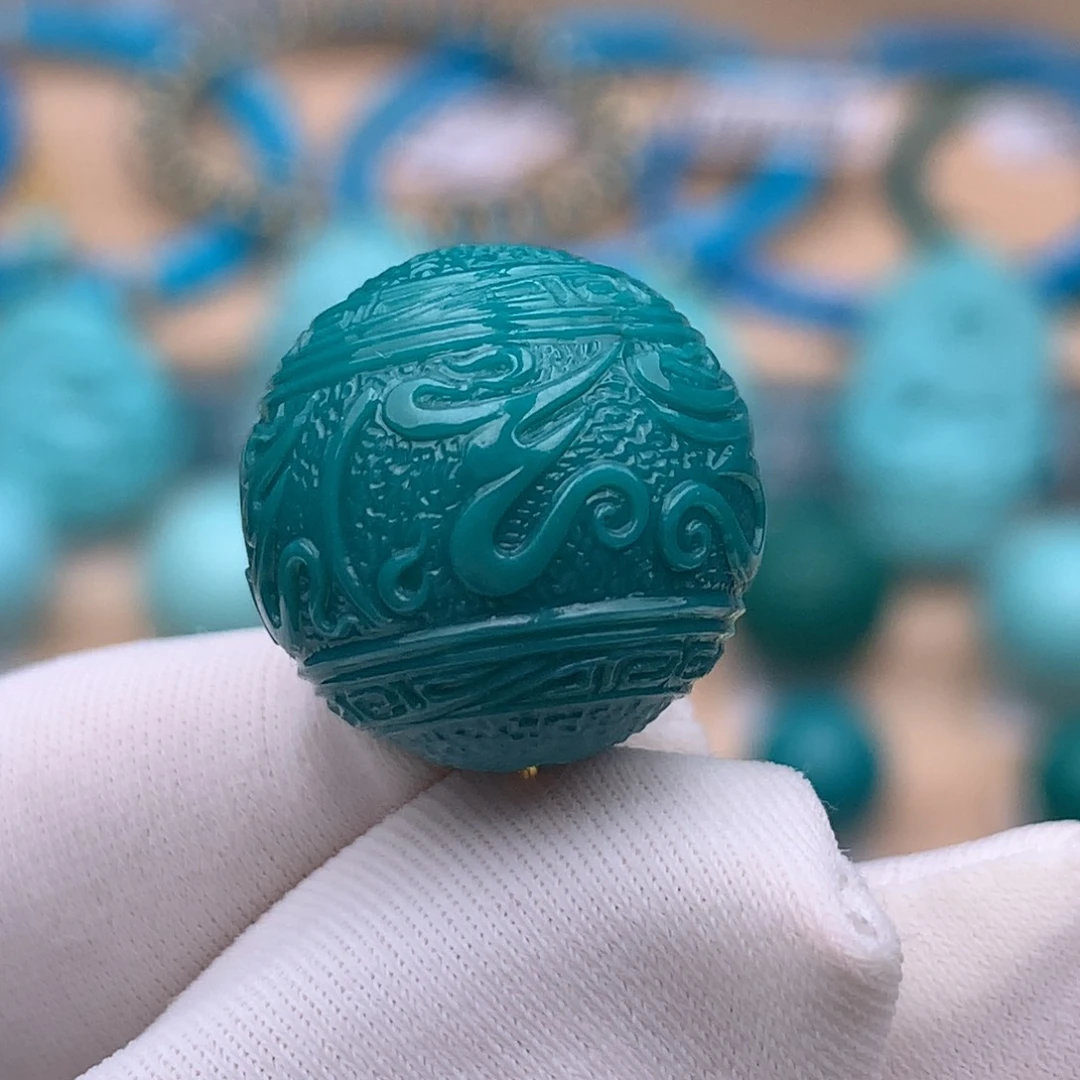 绿松石未镶嵌珠宝奇石15.8mm