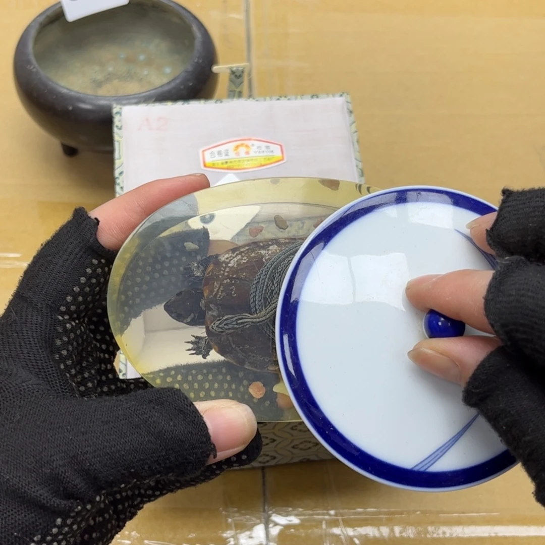 瓷片摆件工艺品摆件666 