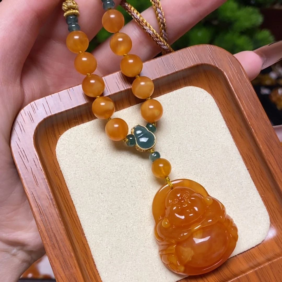 【闪购商品】蜜蜡颈饰未镶嵌项链