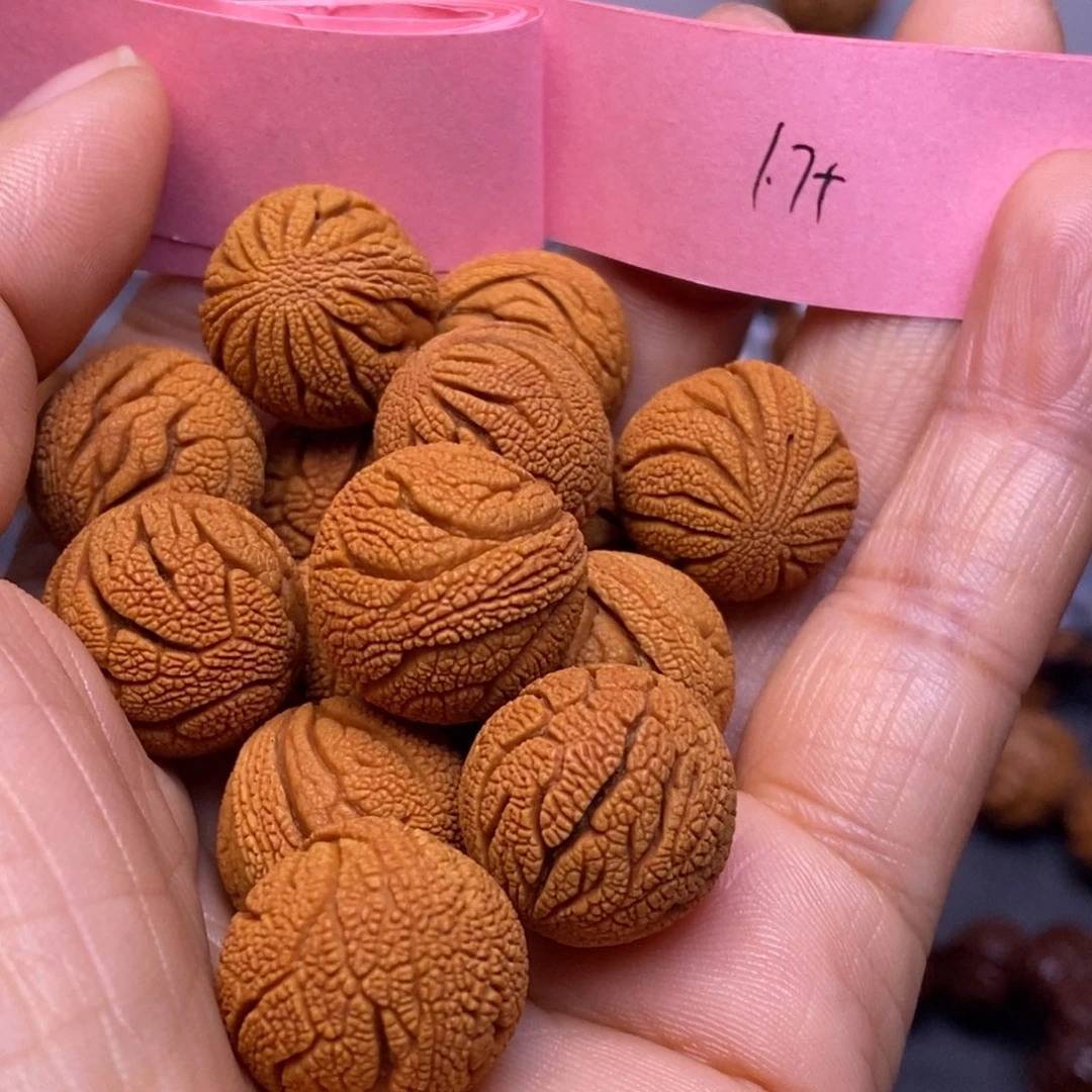 秦岭龙纹桃核15颗