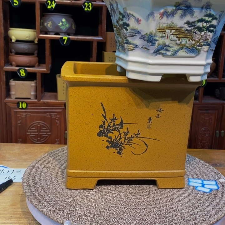 紫砂花盆紫砂花盆