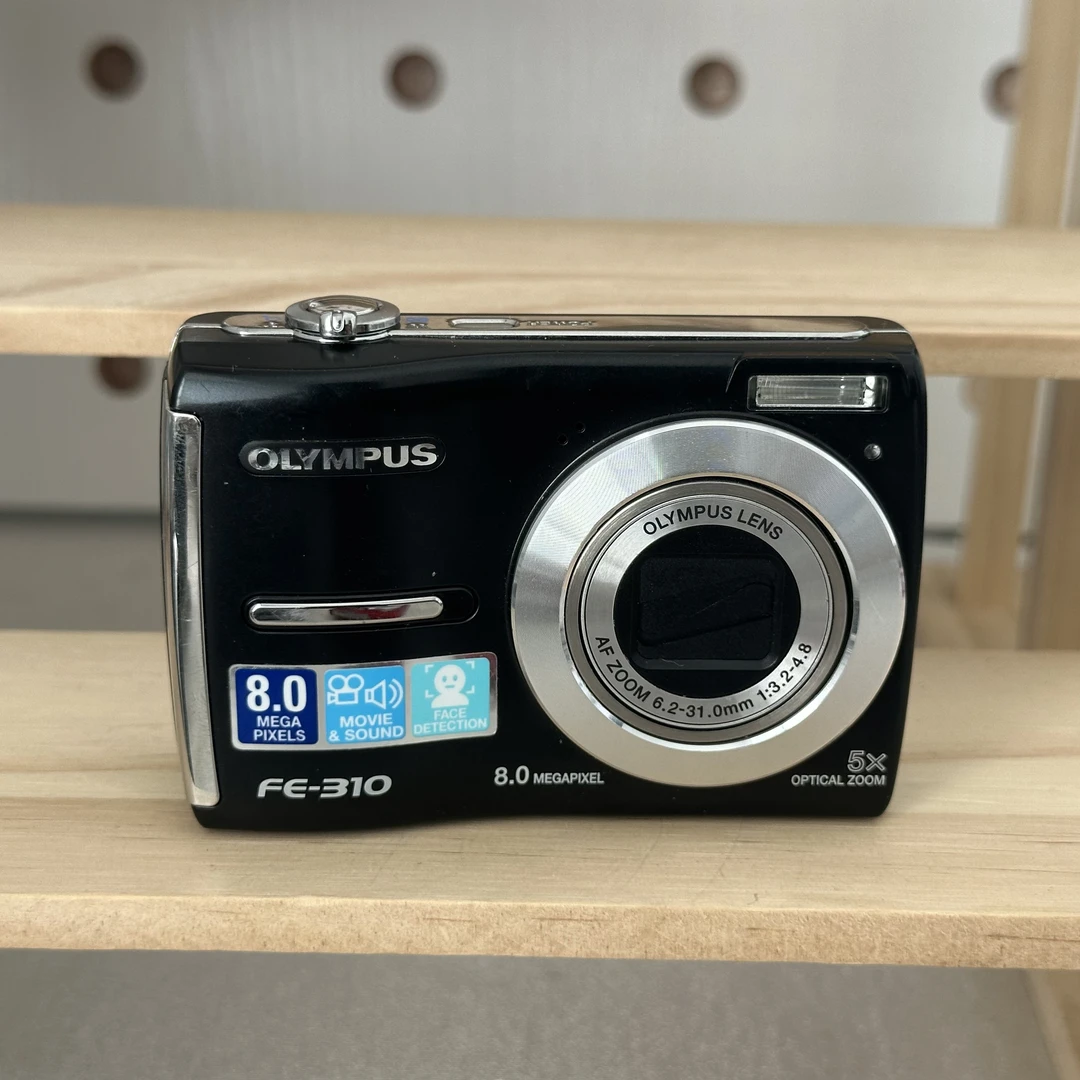 95新 Olympus/奥林巴斯 fe310黑色800万像素冷白皮氛围感