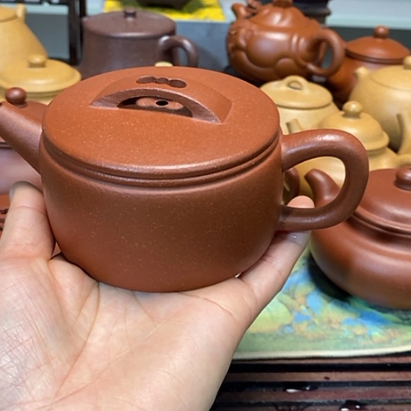 【闪购商品】紫砂茶壶红降坡半手工