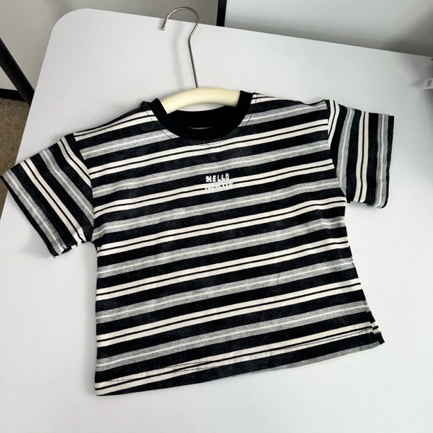男女童条纹短袖T恤
