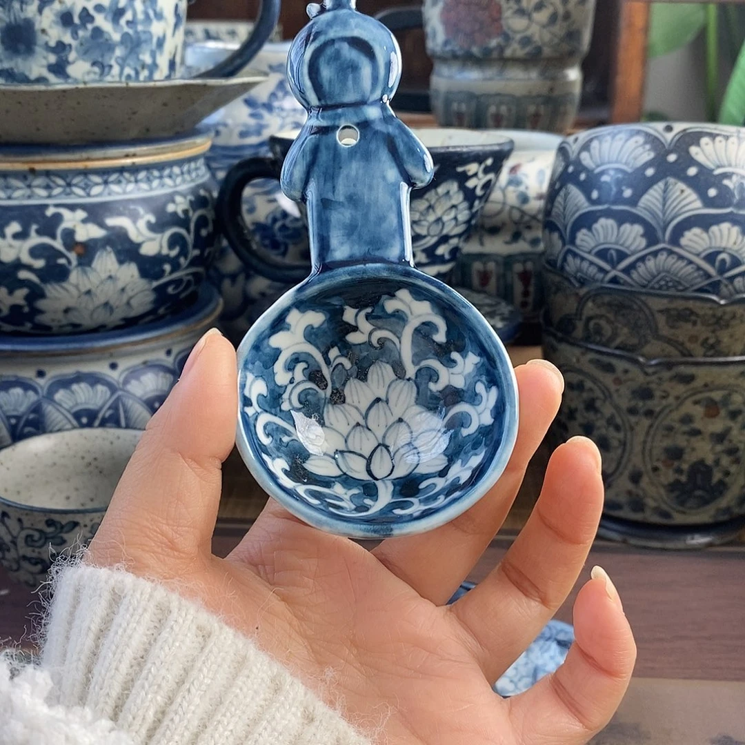 陶手工手绘青花高温陶瓷