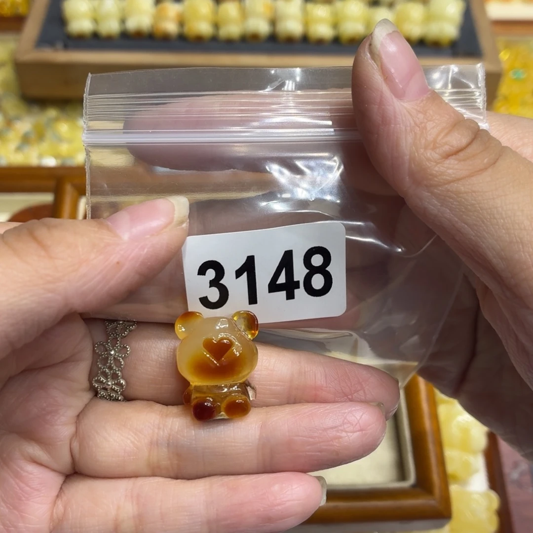 琥珀未镶嵌毛衣链