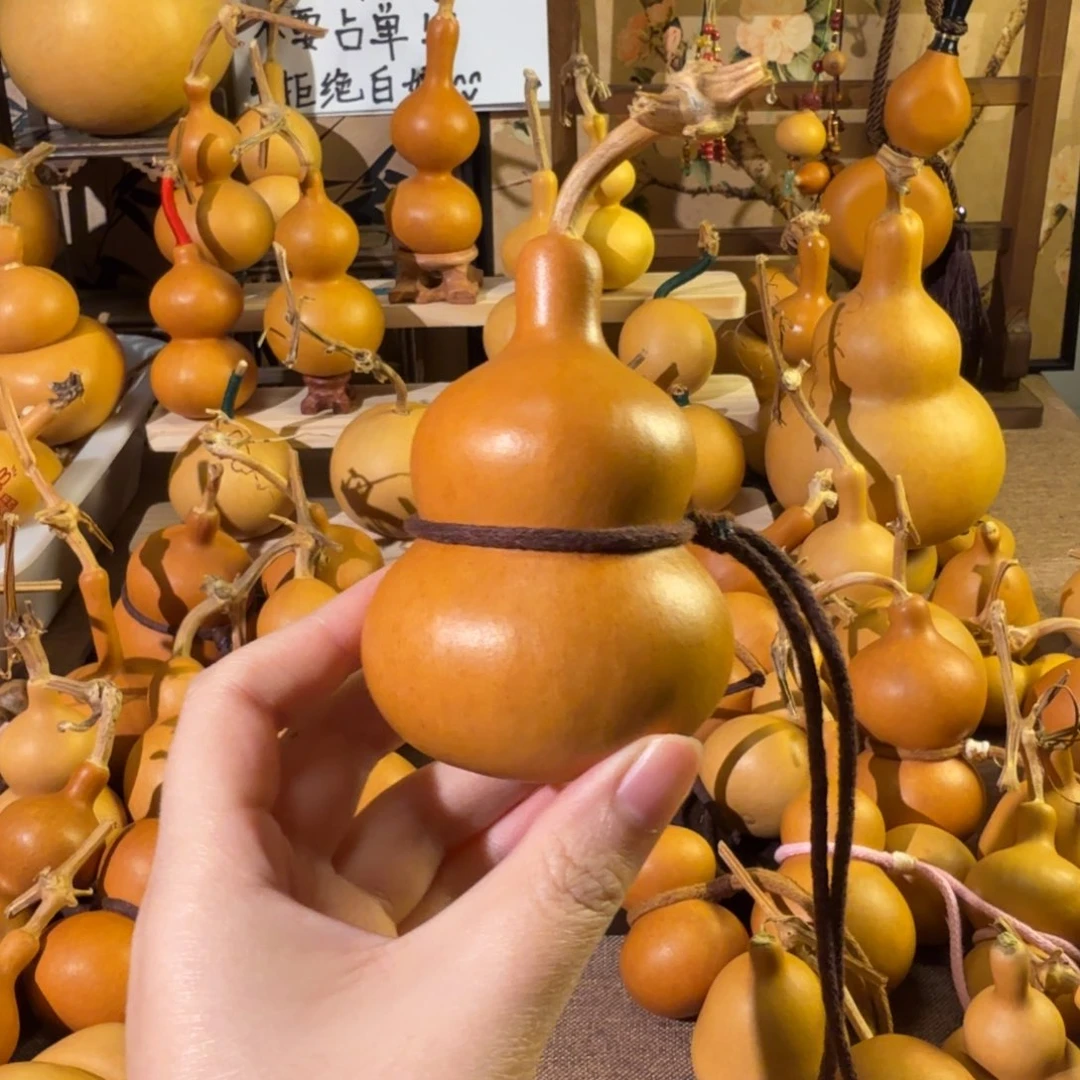 王***急天然老皮葫芦手把摆件