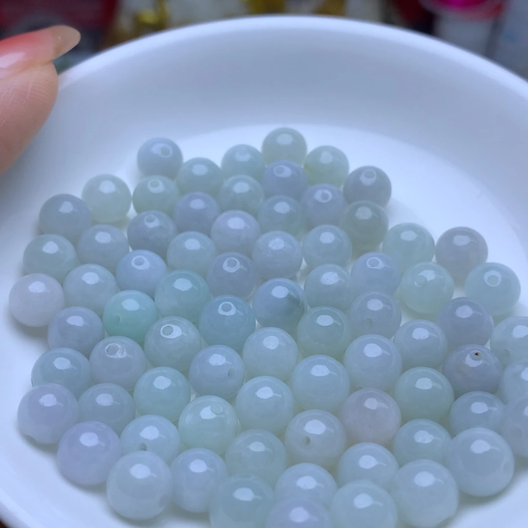【闪购商品】未镶嵌手链翡翠卡7.6绿白28个