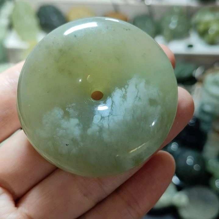 岫玉平安扣未镶嵌