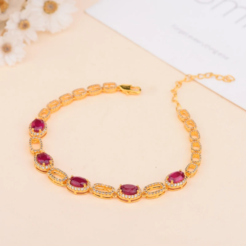 18k缅红手链经典款LC632