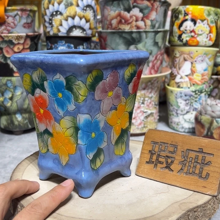 景德镇红陶精品手绘陶瓷