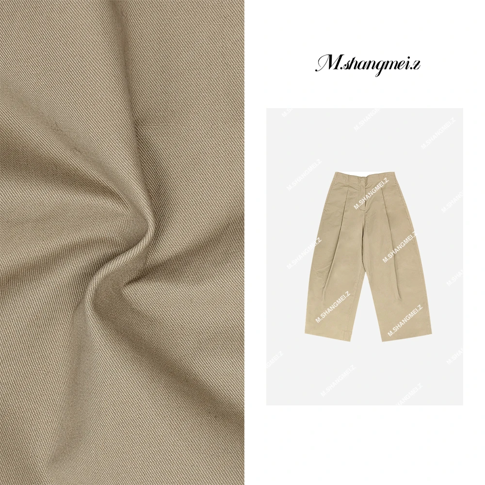 M.SHANGMEI.Z/沐熙【沉香】美大哥高腰复古阔腿宽松休闲裤X121169