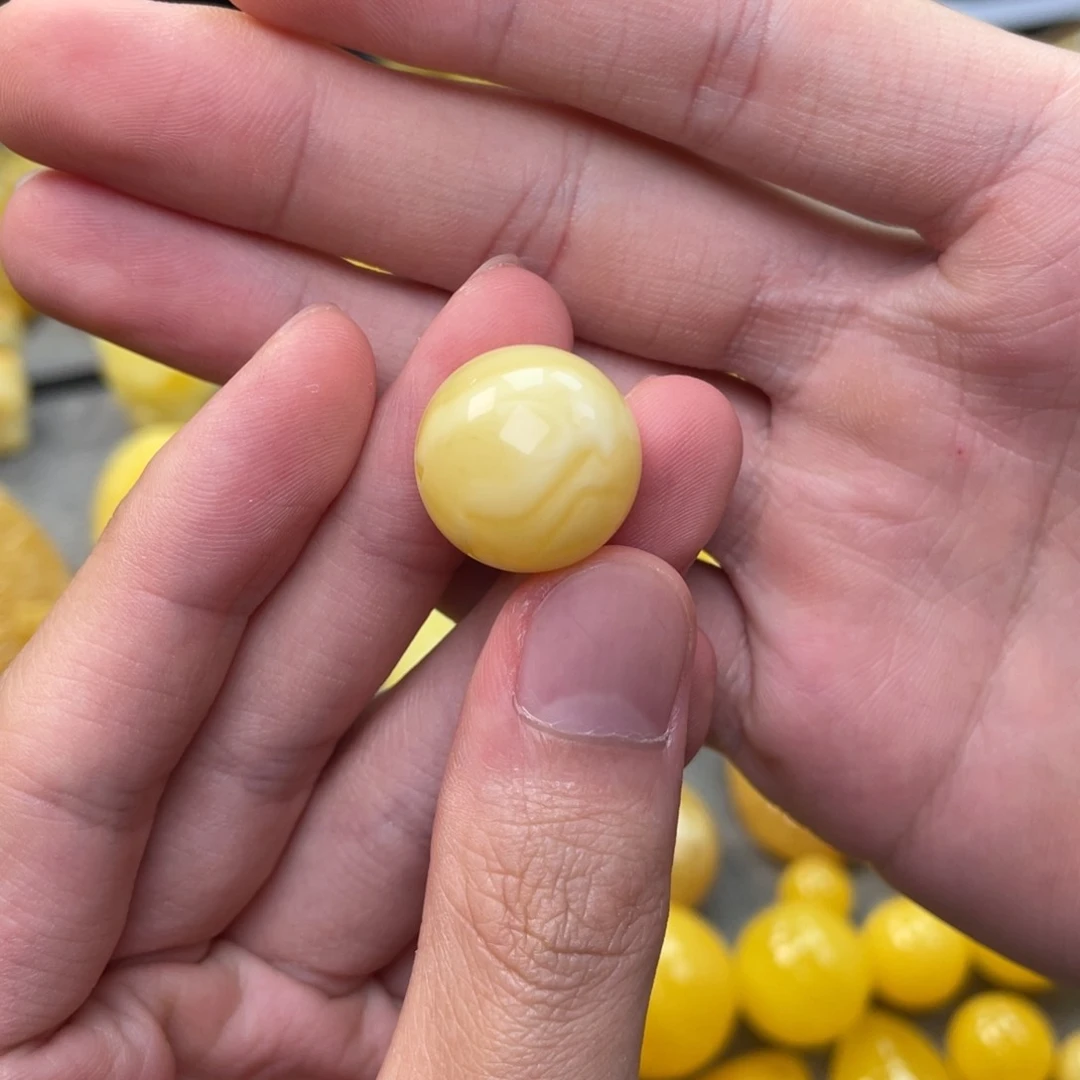 未镶嵌蜜蜡手链圆珠