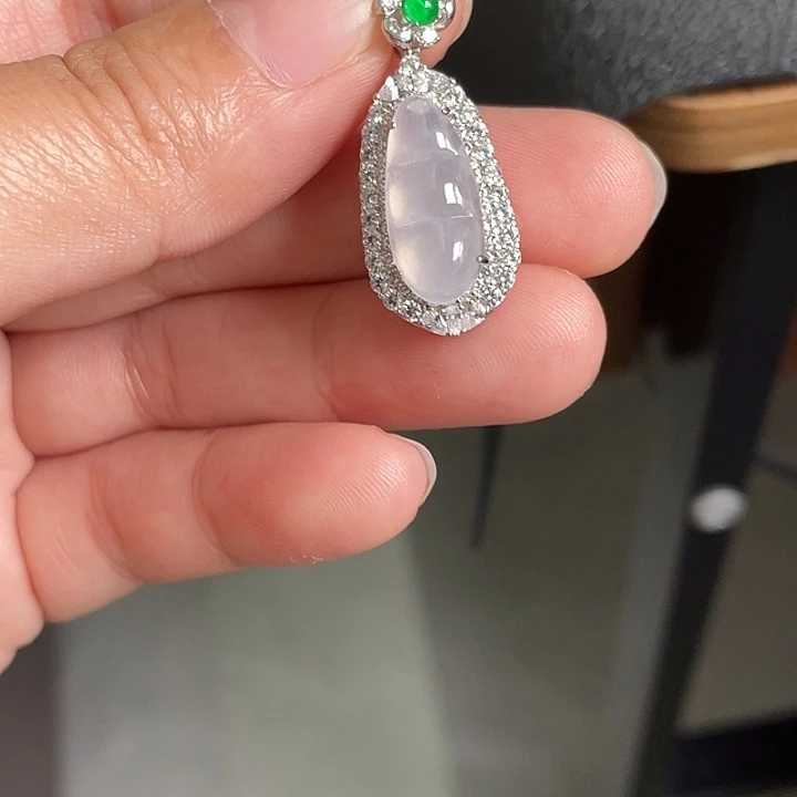 翡翠银S925镶嵌颈饰