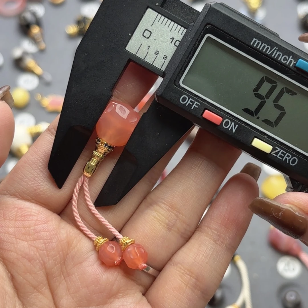 玛瑙/玉髓未镶嵌文玩配饰适配3-6mm的串