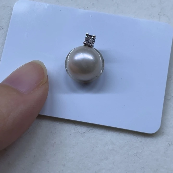 淡水珍珠颈饰银S925镶嵌