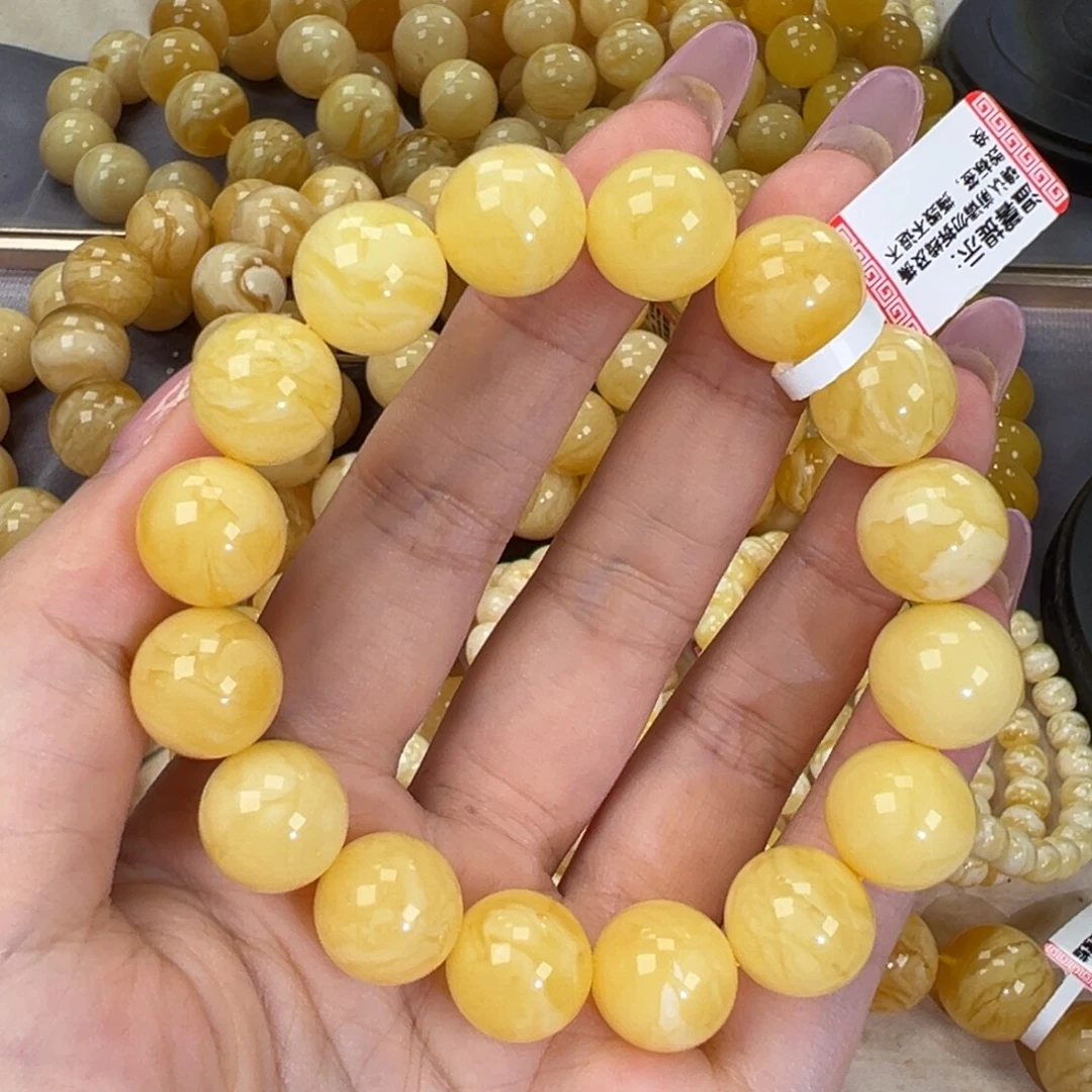 未镶嵌琥珀手链23.2浓蜡