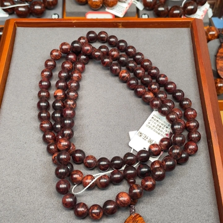 哥***)手串/手链黄花梨/降香黄檀海南黄花梨满瘤疤10