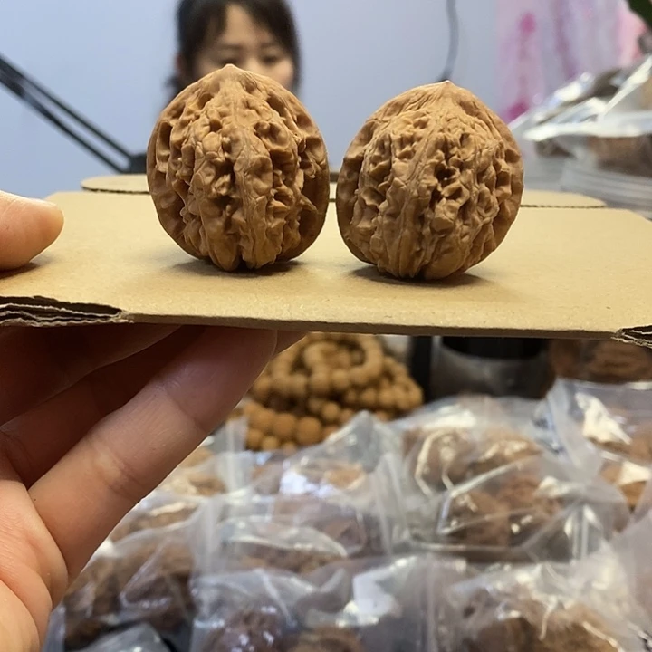 把件文玩核桃36红锦鲤油