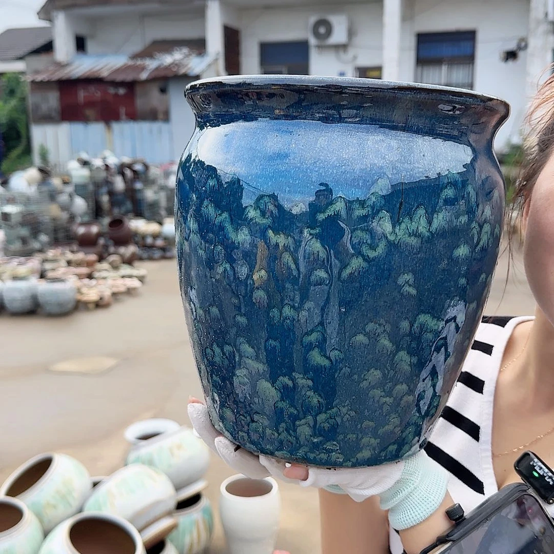 王嫂花盆0901-a237高25口23