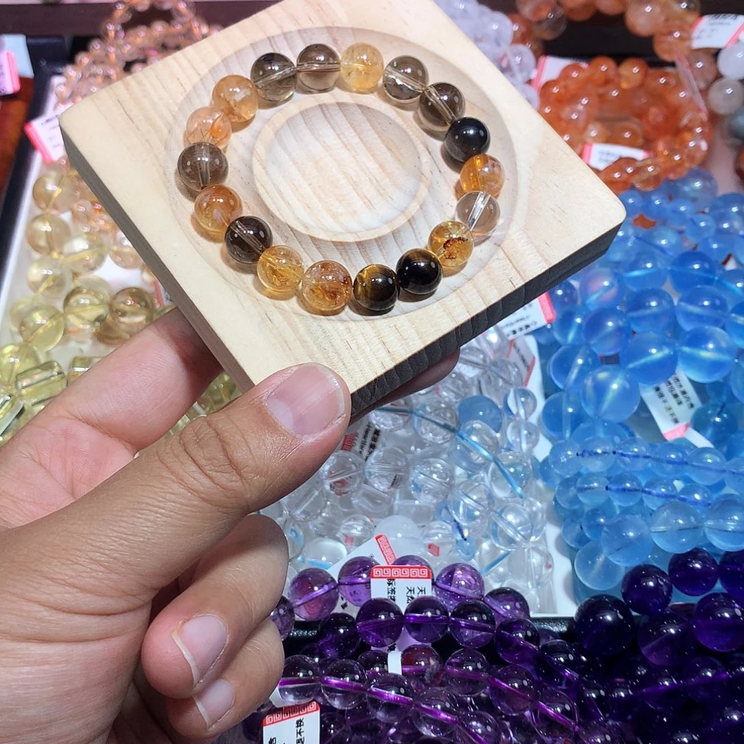 水晶手串未镶嵌多宝