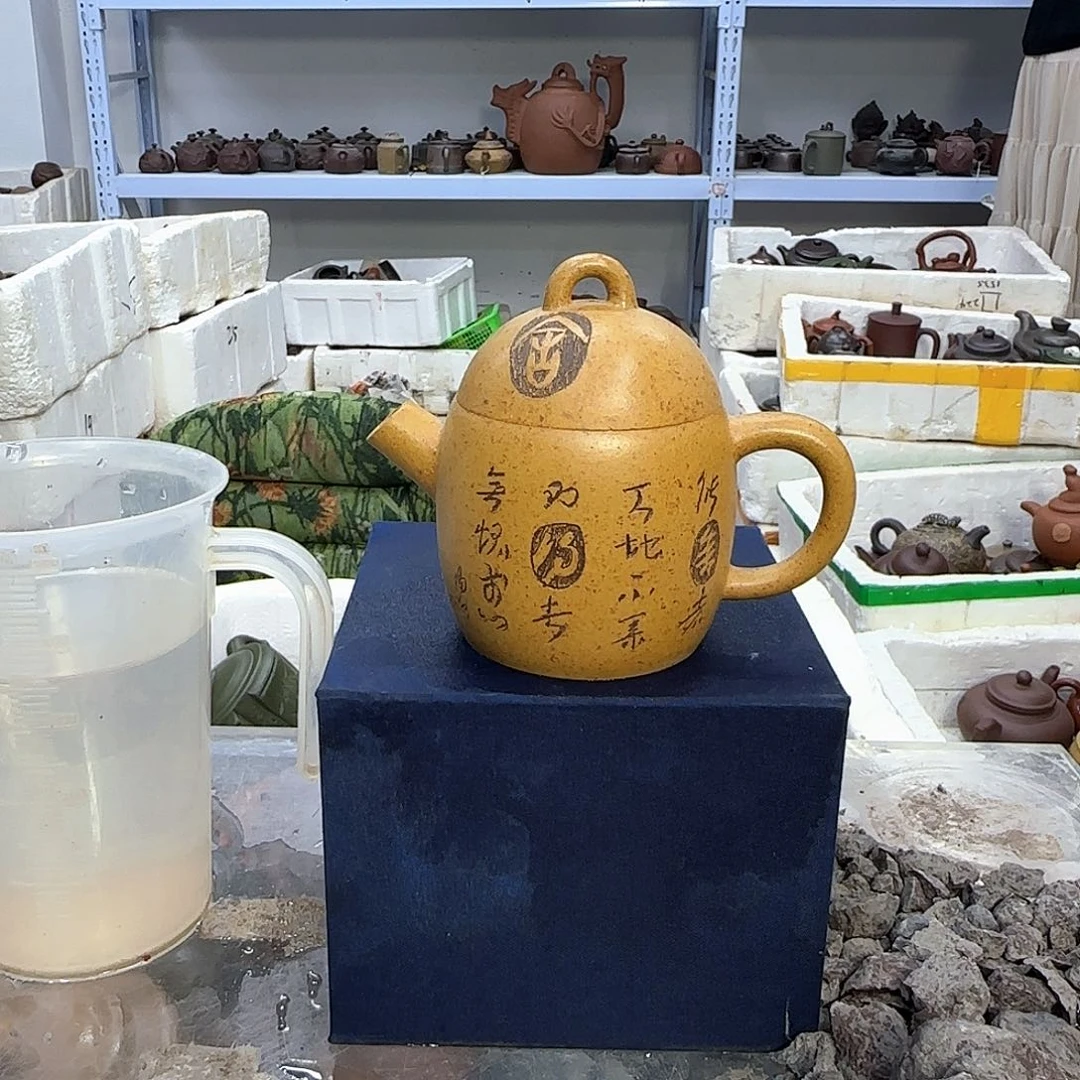 茶壶紫砂宜兴紫砂壶瑕疵处理