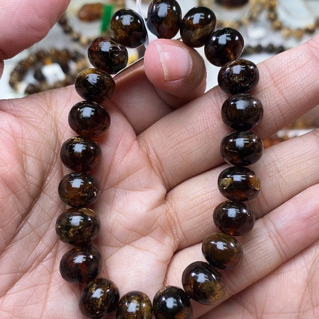 琥珀未镶嵌手链11