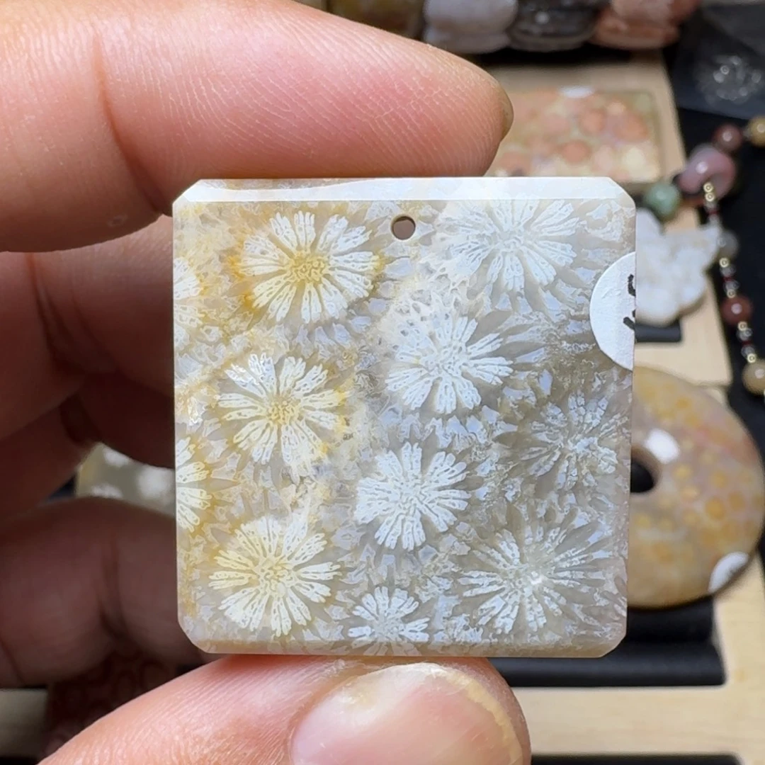 未镶嵌纯天然色有机玉石保真色硅化玉