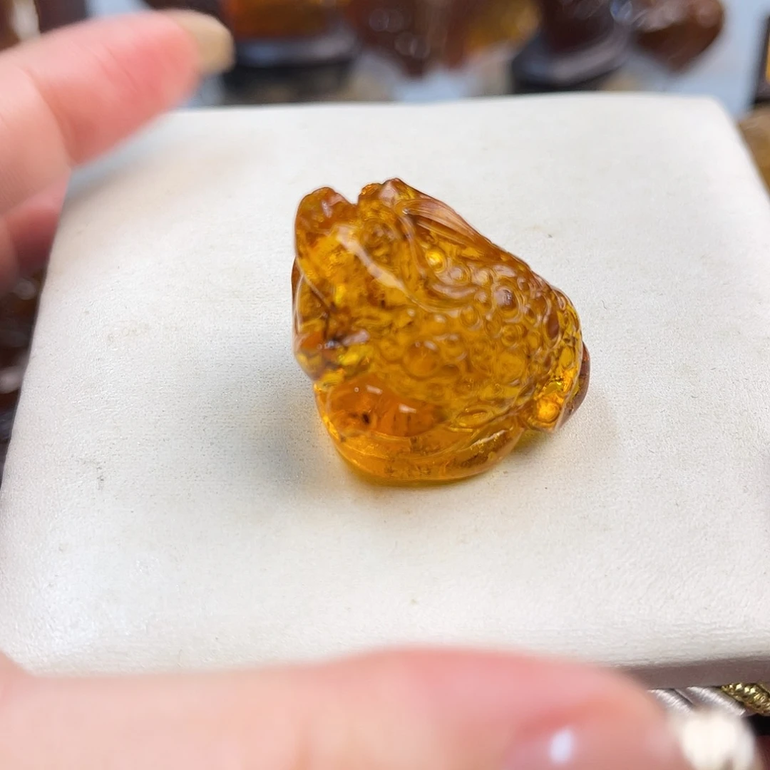 琥珀手链未镶嵌缅甸琥珀金珀雕刻艺术品