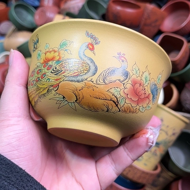 紫砂茶杯全手工紫砂主人杯