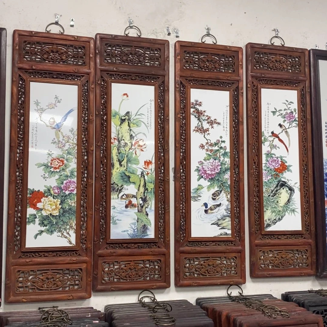 瓷片120*36*4 景德镇瓷板画柴窑烧制