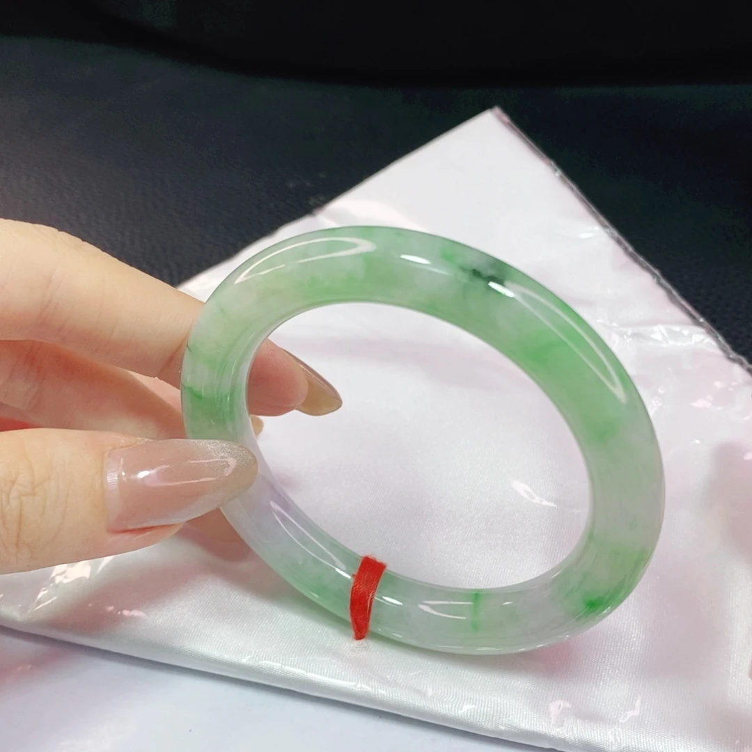 未镶嵌手镯翡翠54.3圆镯