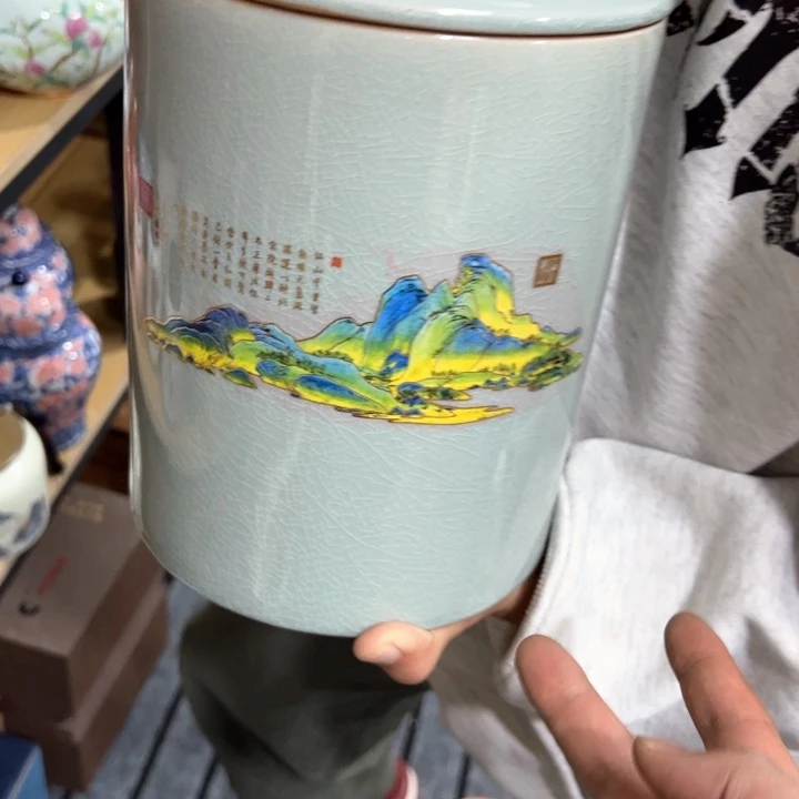 罐茶叶罐陶瓷家用储物罐